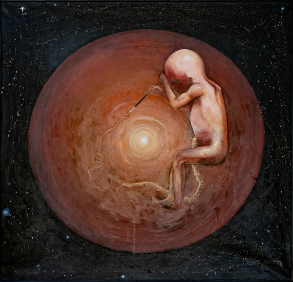 The Creator – Self portrait as an embryo, 2000